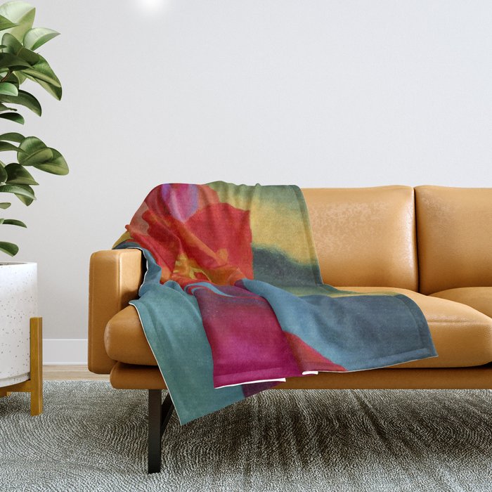 Georgia O'Keeffe Red Canna 1919 Throw Blanket Gallery Image 1
