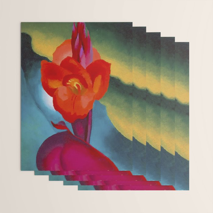Georgia O'Keeffe Red Canna 1919 Wrapping Paper Gallery Image 3