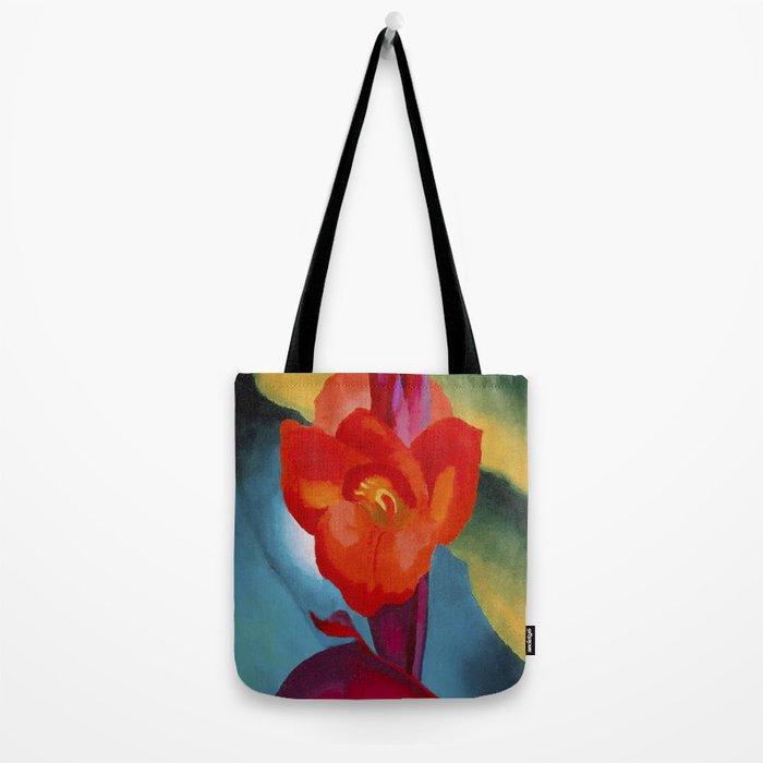 Georgia O'Keeffe Red Canna 1919 Tote Bag Gallery Image 2