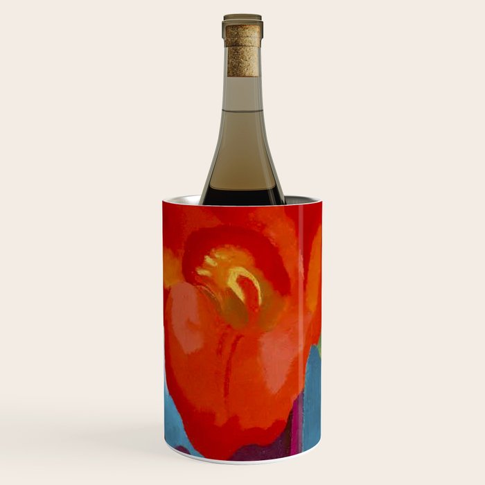 Georgia O'Keeffe Red Canna 1919 Wine Chiller Gallery Image 1