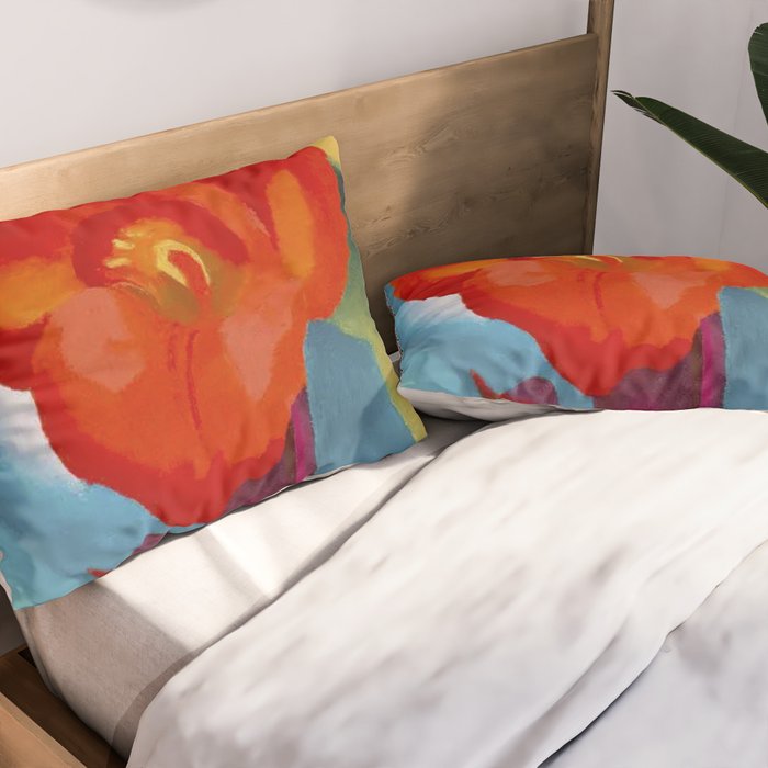 Georgia O'Keeffe Red Canna 1919 Pillow Sham Gallery Image 2