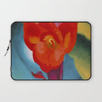 Georgia O'Keeffe Red Canna 1919 Laptop Sleeve Gallery Image 1