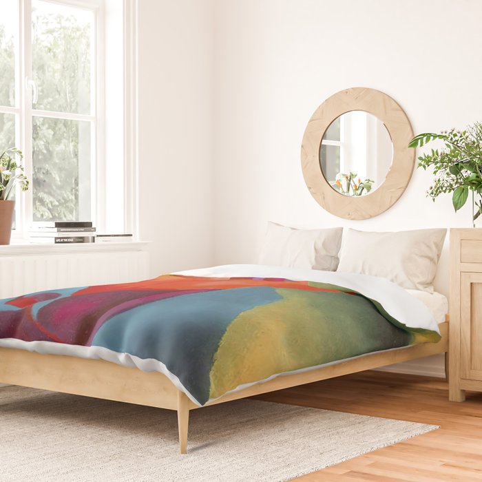 Georgia O'Keeffe Red Canna 1919 Duvet Cover Gallery Image 2