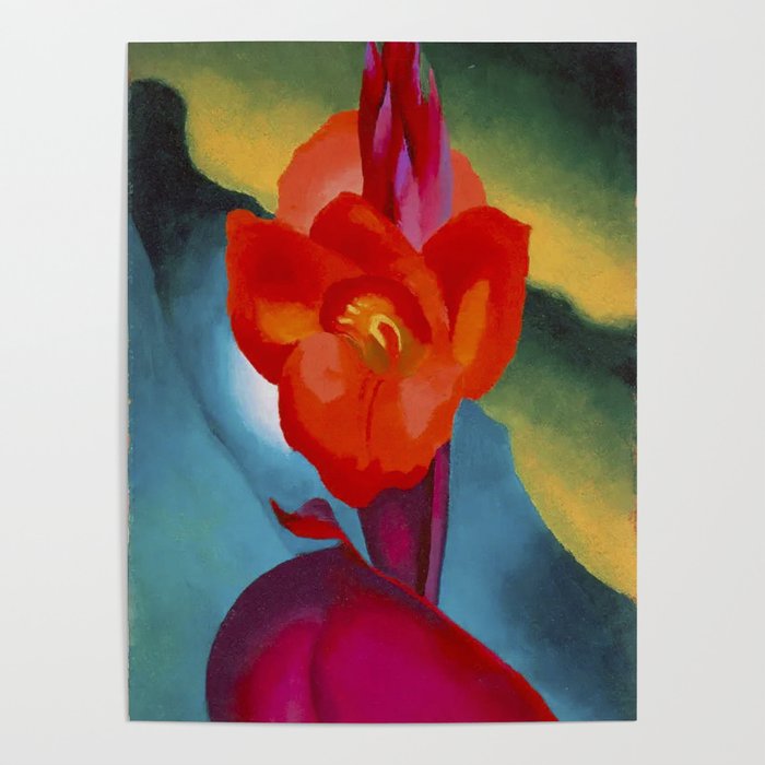 Georgia O'Keeffe Red Canna 1919 Poster Gallery Image 4