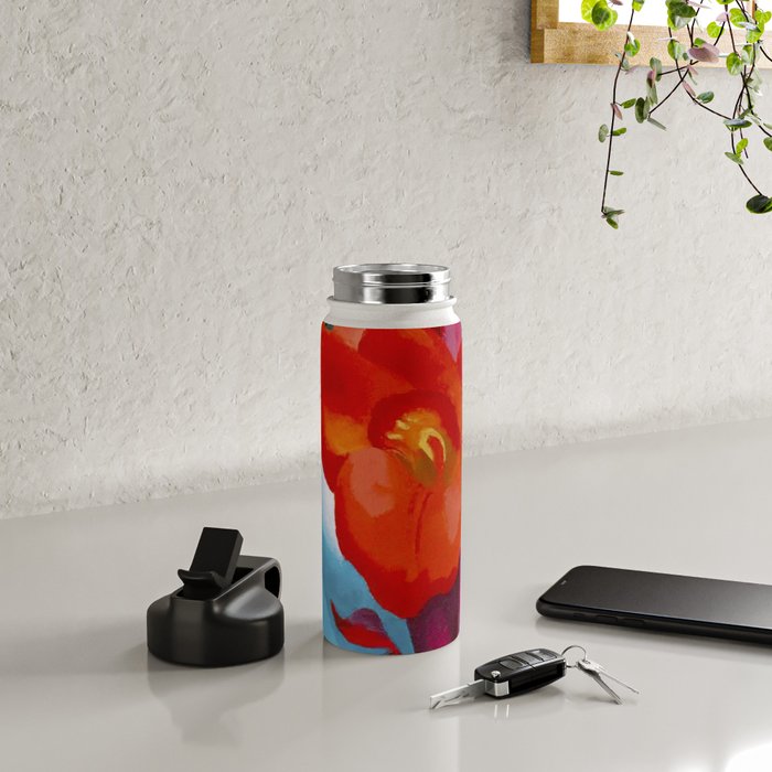 Georgia O'Keeffe Red Canna 1919 Water Bottle Gallery Image 4