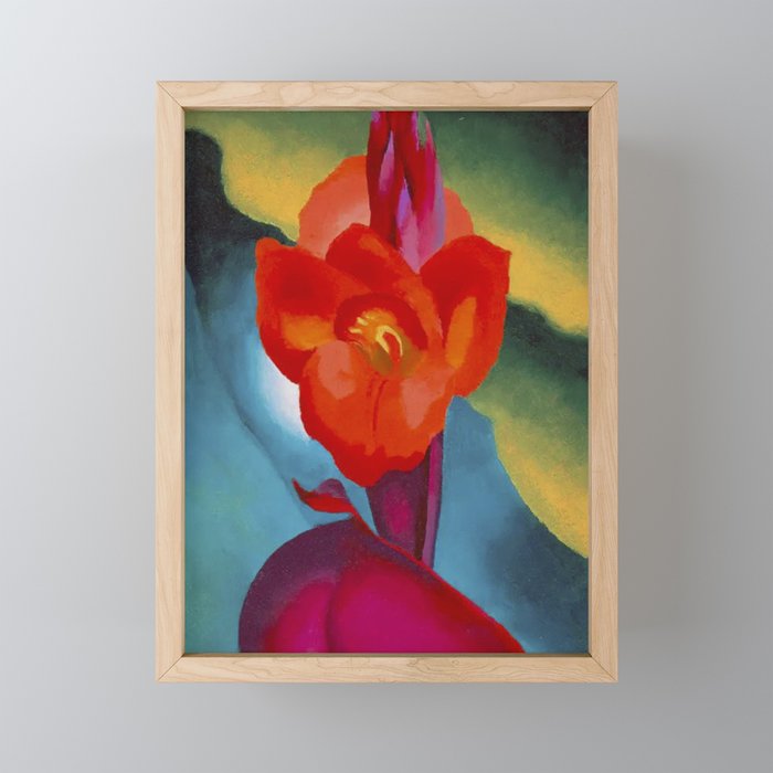 Georgia O'Keeffe Red Canna 1919 Mini Art Print Gallery Image 1