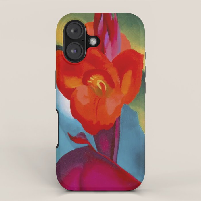 Georgia O'Keeffe Red Canna 1919 iPhone Case Gallery Image 1