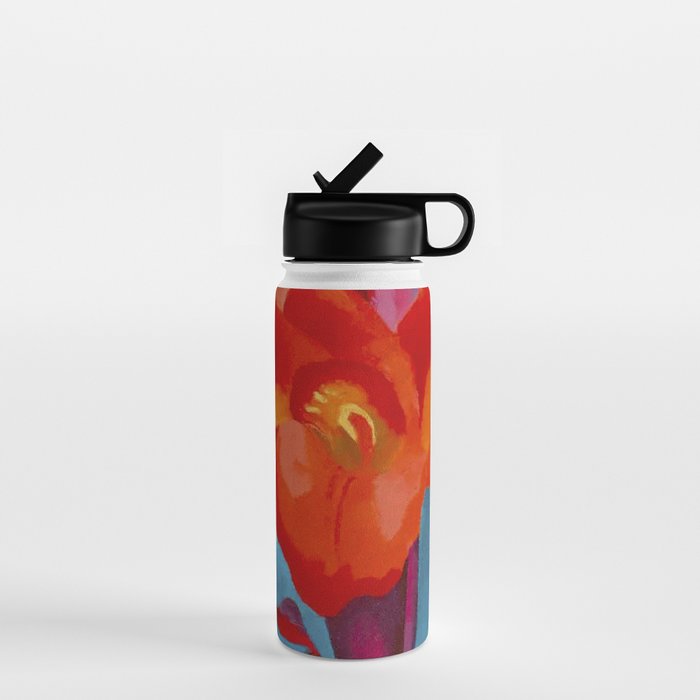 Georgia O'Keeffe Red Canna 1919 Water Bottle Gallery Image 1