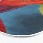 Georgia O'Keeffe Red Canna 1919 Bath Mat Gallery Image 3