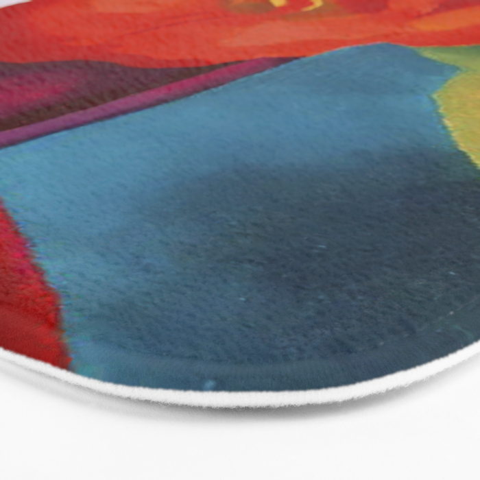 Georgia O'Keeffe Red Canna 1919 Bath Mat Gallery Image 3