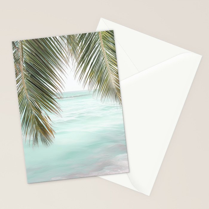 Tropical Escape - Palm Beach Wall Art Print Stationery Card Gallery Image 2
