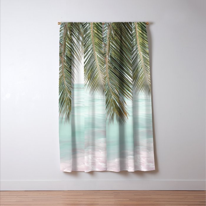 Tropical Escape - Palm Beach Wall Art Print Window Curtain Gallery Image 3