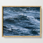 Marbled Waves of Blue Serving Tray Gallery Image 1