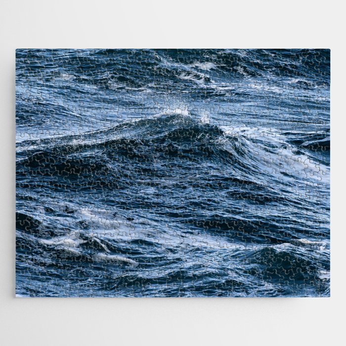 Marbled Waves of Blue Jigsaw Puzzle Gallery Image 1