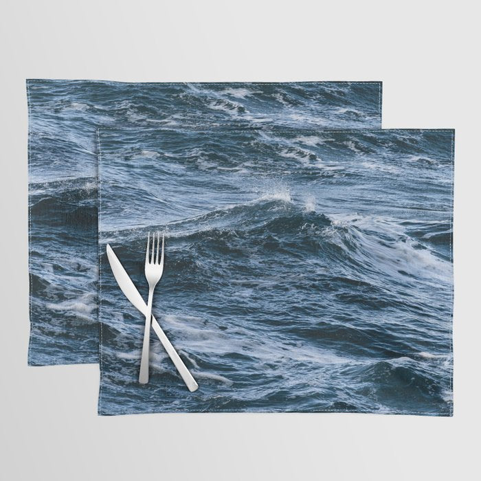 Marbled Waves of Blue Placemat Gallery Image 1