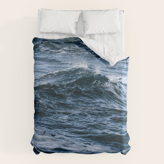 Marbled Waves of Blue Duvet Cover Gallery Image 6