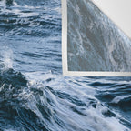 Marbled Waves of Blue Wall Tapestry Gallery Image 3