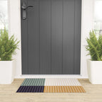 Color Block Line Abstract LXX Retro Boho Welcome Mat Gallery Image 3