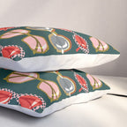 Retro Sunglasses - Pink & Red on Teal Pillow Sham Gallery Image 3