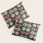 Retro Sunglasses - Pink & Red on Teal Pillow Sham Gallery Image 3