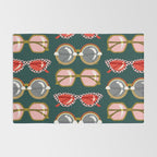 Retro Sunglasses - Pink & Red on Teal Rug Gallery Image 2