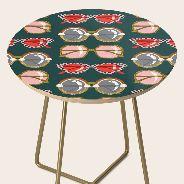 Retro Sunglasses - Pink & Red on Teal Side Table Gallery Image 2