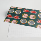 Retro Sunglasses - Pink & Red on Teal Wrapping Paper Gallery Image 2