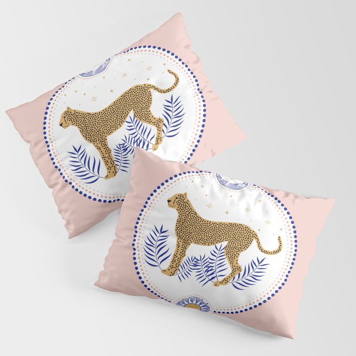 Wild Cheetah and the Moon 2 Pillow Sham Gallery Image 3