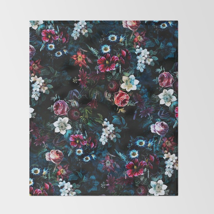 NIGHT GARDEN XI Throw Blanket Gallery Image 2
