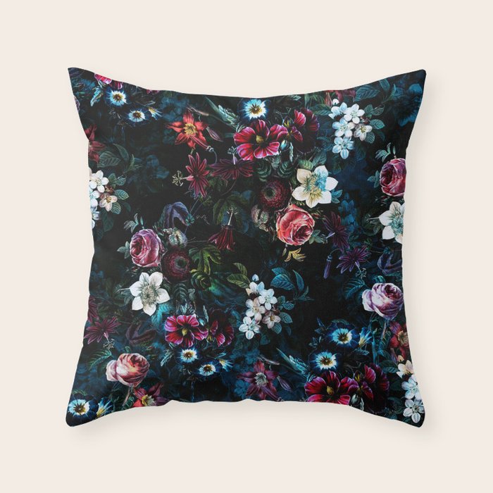 NIGHT GARDEN XI Throw Pillow Gallery Image 1