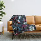 NIGHT GARDEN XI Throw Blanket Gallery Image 1
