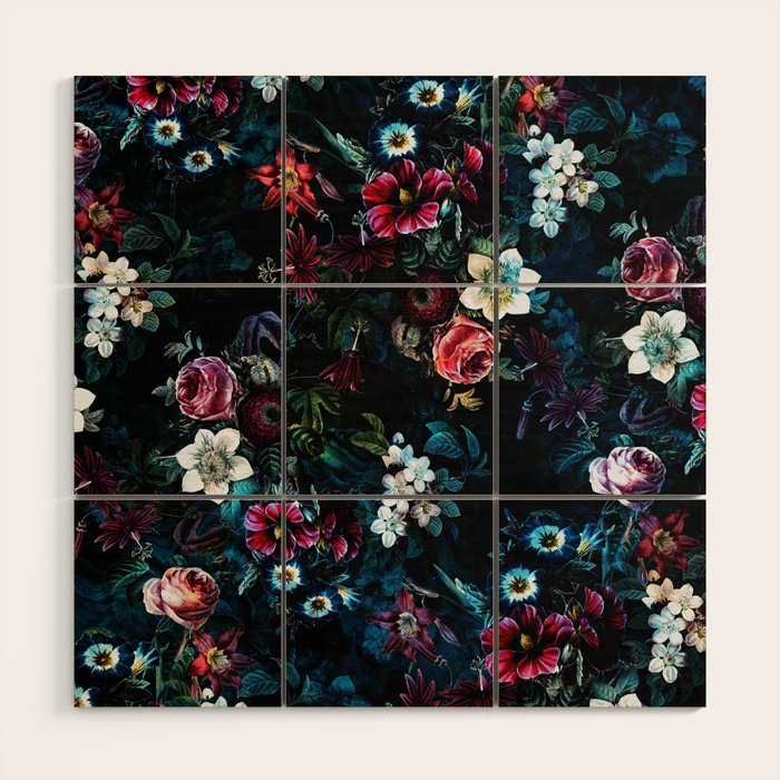 NIGHT GARDEN XI Wood Wall Art Gallery Image 1