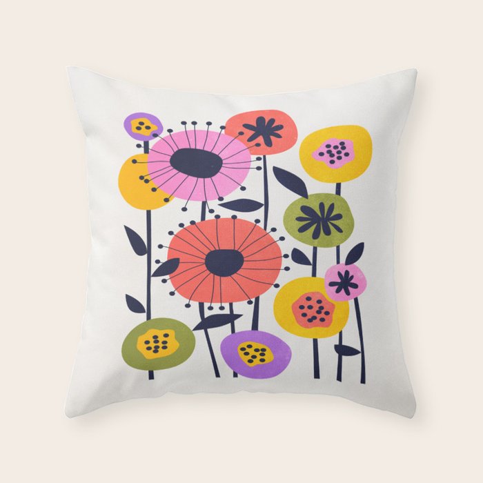 Paris: Botanica Edition | Flower Market Throw Pillow Gallery Image 6