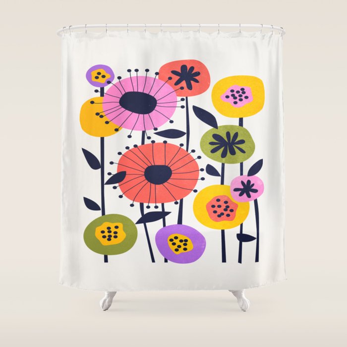 Paris: Botanica Edition | Flower Market Shower Curtain Gallery Image 1