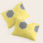 Yellow Honeycomb Pillow Sham Gallery Image 3