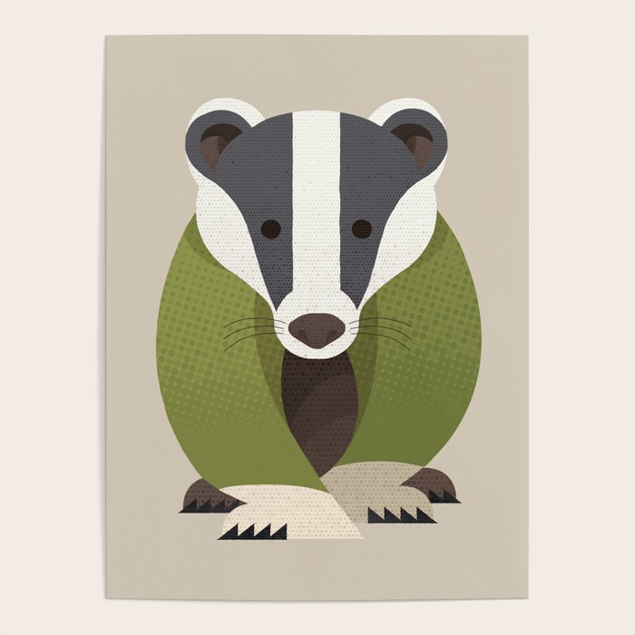 Whimsy Badger Poster Gallery Image 4