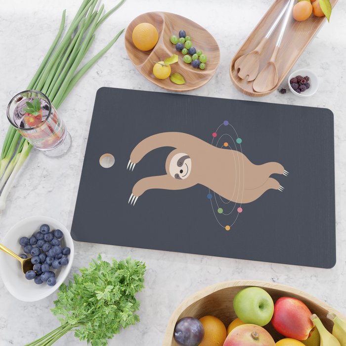 Sloth Galaxy Cutting Board Gallery Image 2