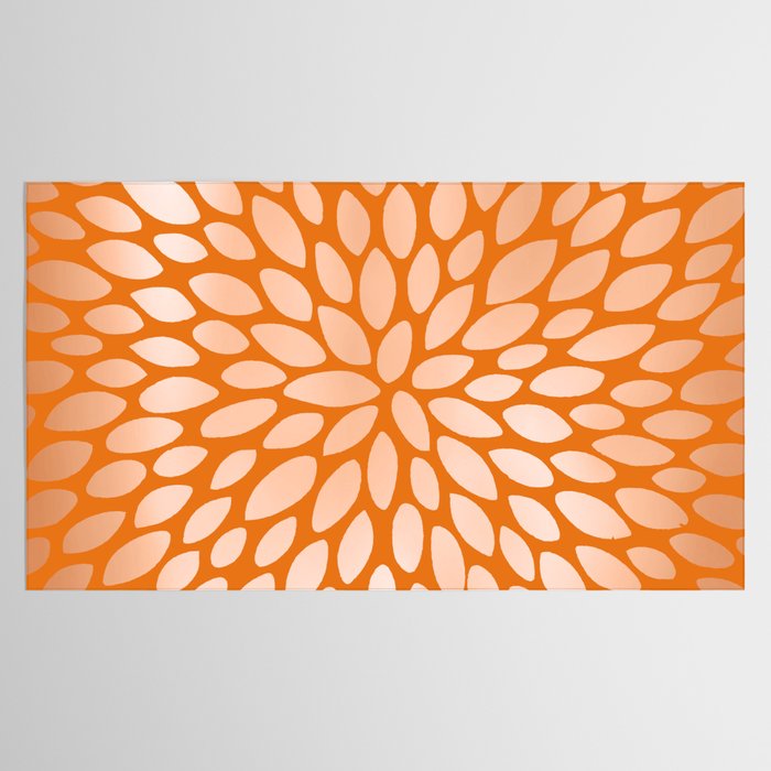 Floral Bloom in Orange Tablecloth Gallery Image 2