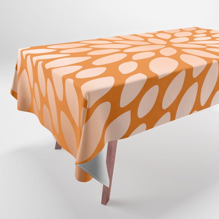 Floral Bloom in Orange Tablecloth Gallery Image 1