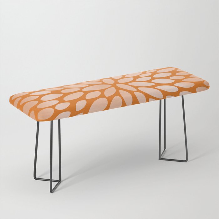 Floral Bloom in Orange Bench Gallery Image 1