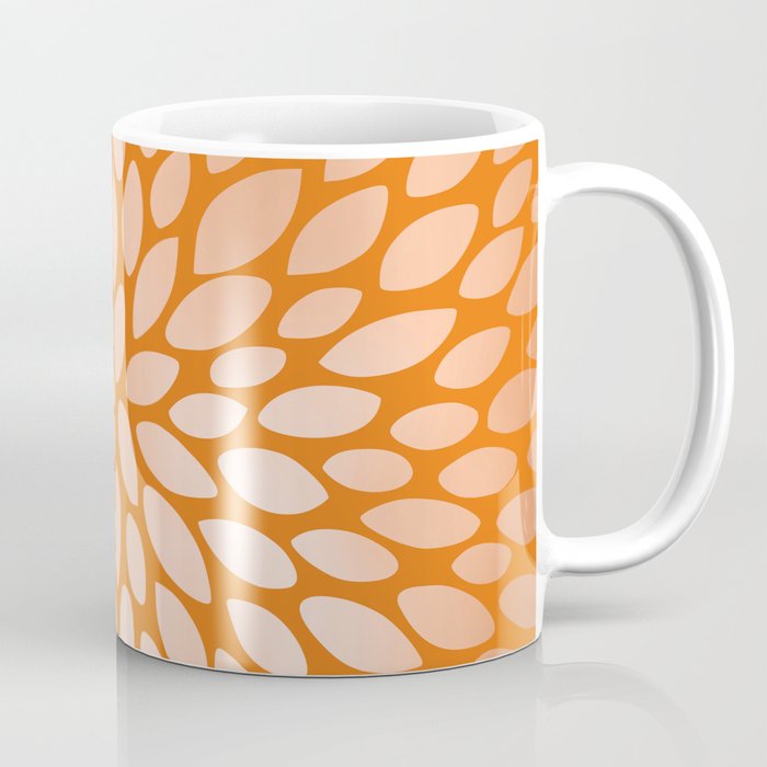 Floral Bloom in Orange Coffee Mug Gallery Image 1