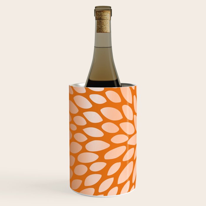 Floral Bloom in Orange Wine Chiller Gallery Image 2
