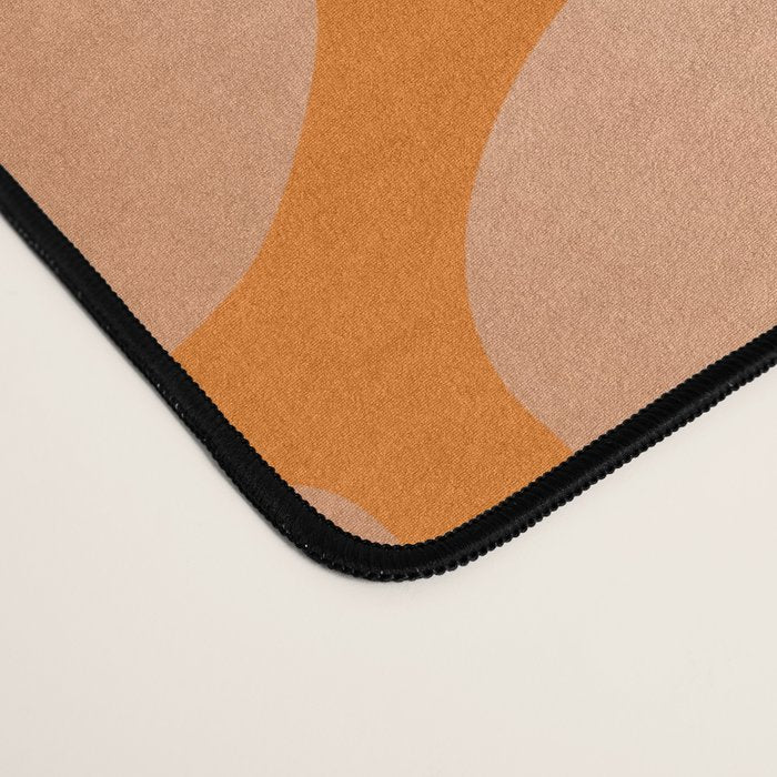 Floral Bloom in Orange Desk Mat Gallery Image 4