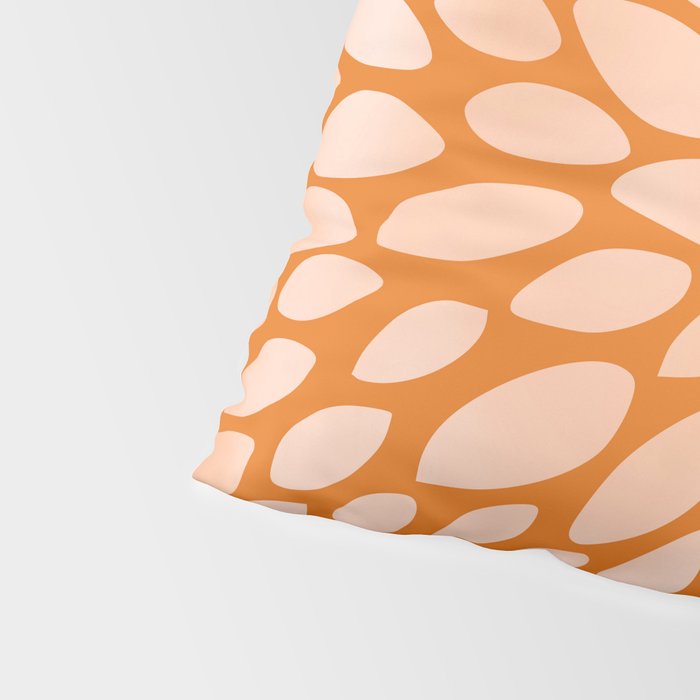 Floral Bloom in Orange Pillow Sham Gallery Image 4