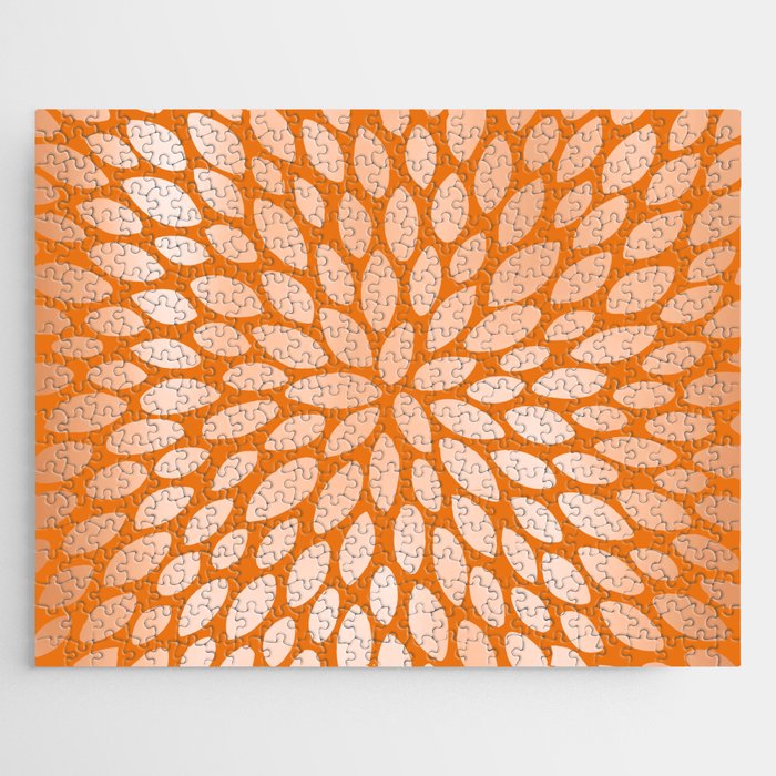 Floral Bloom in Orange Jigsaw Puzzle Gallery Image 1