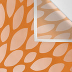 Floral Bloom in Orange Wall Tapestry Gallery Image 3