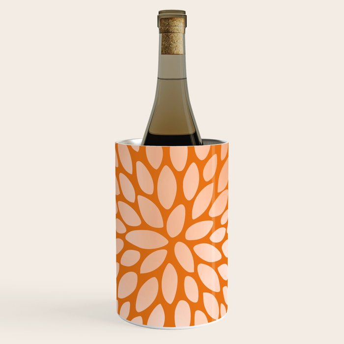 Floral Bloom in Orange Wine Chiller Gallery Image 1