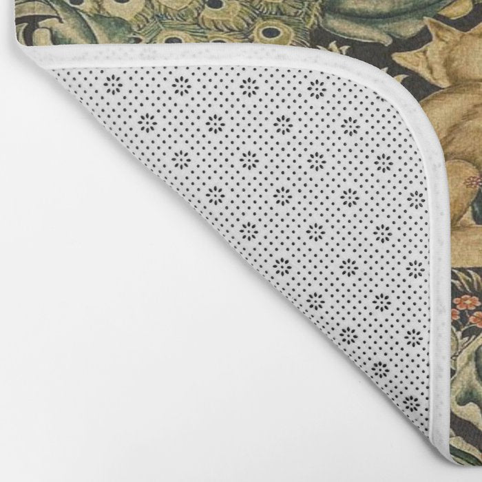 William Morris Teal Forest,peacock,birds Bath Mat Gallery Image 2