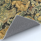 William Morris Teal Forest,peacock,birds Rug Gallery Image 4