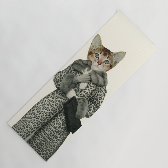 Kitten Dressed as Cat Yoga Mat Gallery Image 1